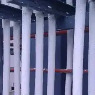 Coated steel columns passive fire protection