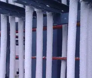 Coated steel columns passive fire protection