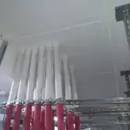 Pipes sealed for passive fire protection