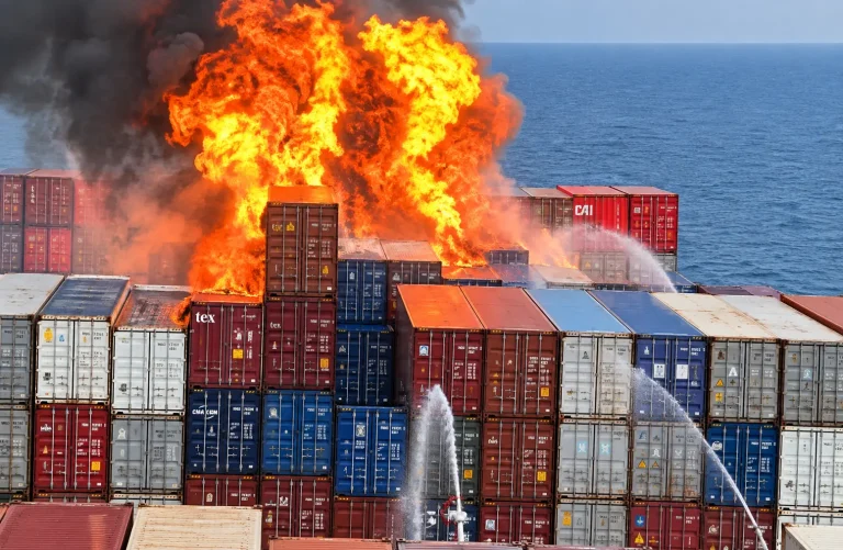 Fire Retardant Coating On Structural Steel In A Port
